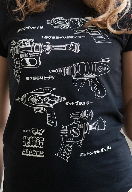T Shirt Japanese Kawaii Anime Manga Cute Sci Fi Womens Girls Space Geek Tee Top