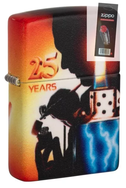 Zippo 49700 Mazzi 25th Anniversary 540 Color Lighter + FLINT PACK