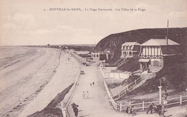 CPA 50 Près St Pair/Mer & Granville DONVILLE LES BAINS Les Villas de la Plage
