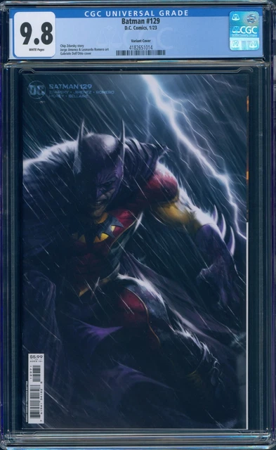 Batman #129 CGC 9.8 White Pages Gabriele Dell'Otto  Variant DC 2023 Chip Zdarsky