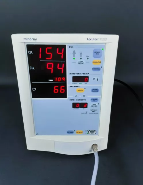 MINDRAY DATASCOPE Accutorr Plus Moniteur Patient Scope Tensiomètre PNI médical