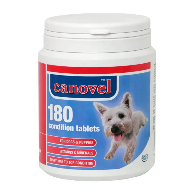 Hatchwell Canovel Perro Y Cachorro Condición Vitamina 180 Tabletas Minerales