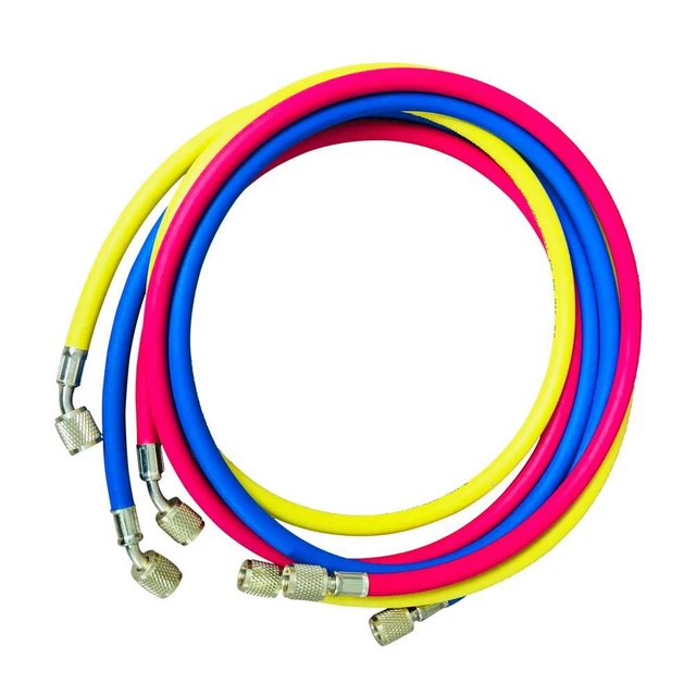 High Quality 3x R410a R134a R12 60'' HVAC SAE Charging Hoses AC