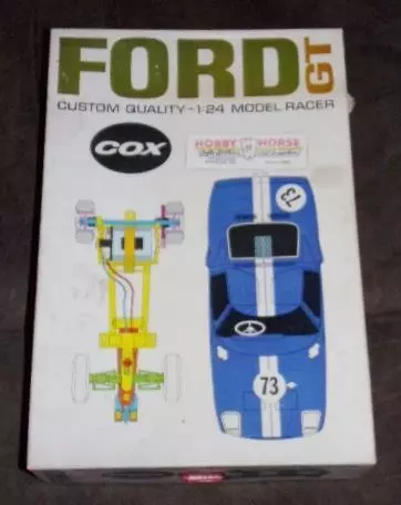 Vintage Cox 1/24 Slot Car Ford GT 40 Sidewinder Magnesium + Controller Booklets