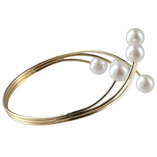 Metal Curtain Tie Six Pearl Curtain Cord Fashion Curtain Buckle  Living Room