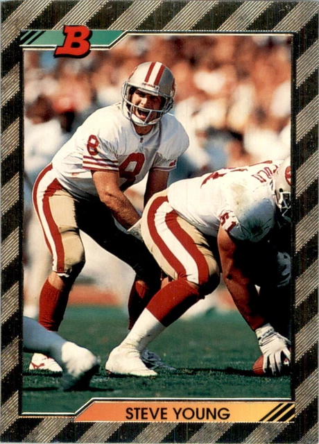 1992 Bowman Football gold foil Steve Young #246