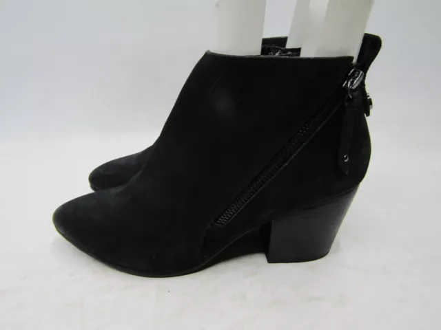 STEVE MADDEN Womens Size 9 M Black Suede Zip Fashion Ankle Boots Booties