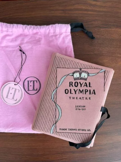 Olympia Le-Tan Book Clutch Bag Royal Olimpia Pink With Storage Bag Clean Item