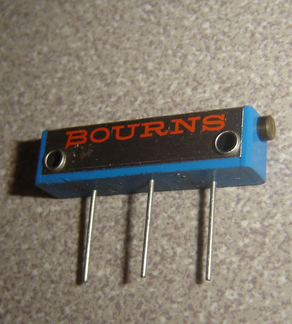 Lot of 2, Bourns 276-1-505, Potentiometer 5 meg, 22 Turn Pot 3006Y