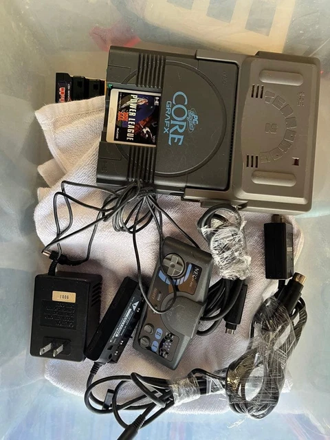 Console NEC PC Engine CoreGrafx II Avec Booster Sauvegarde - Fonctionnelle, Occasion, Japon