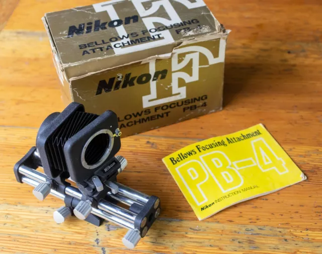NIKON PB-4 Bellows Focusing Attachment, w/ swing & shift movements NIKON PB-4 Bellows Focusing Attachment, w/ swing & shift movements