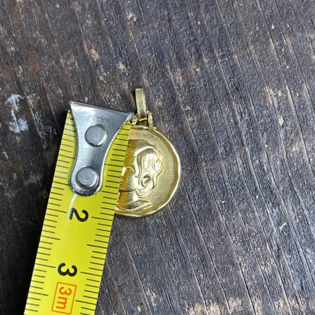 Petite Médaille pendentif plaqué or Ange 👼 3