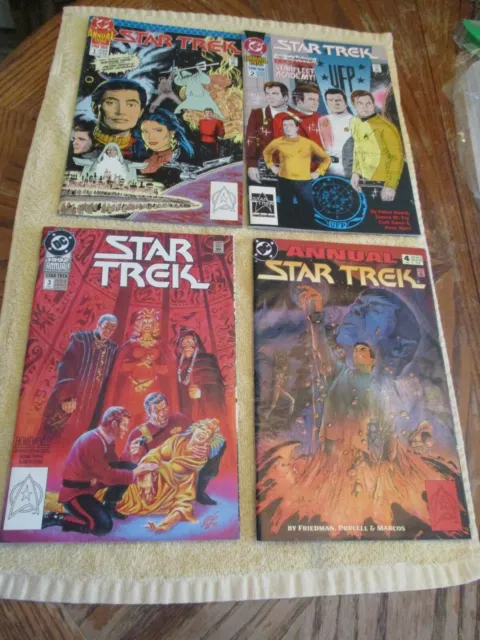1990-1993 Dc Comics Annual Star Trek #1-4