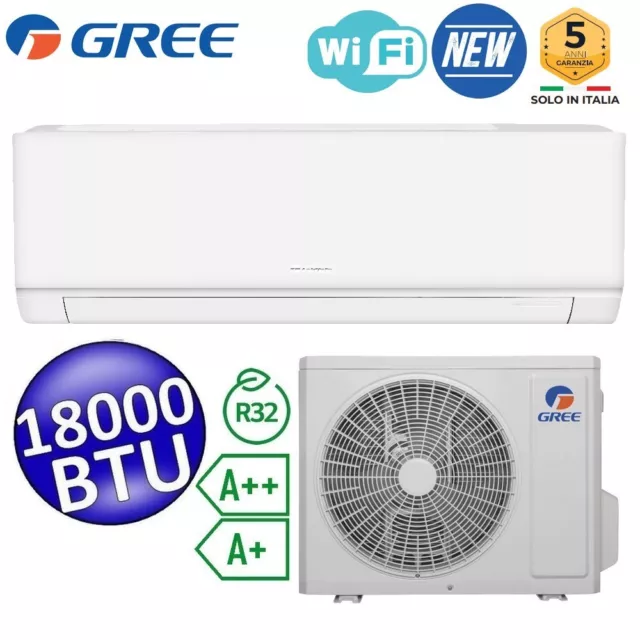 Ensemble de climatiseur mono-inverter GREE COSMO 18000 Btu A++/A+ WiFi.