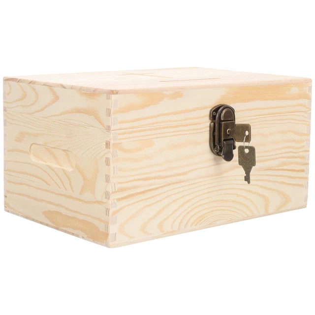 Scatola donazioni in legno scatola raccolta fondi semplice scatola di legno scatola proposte
