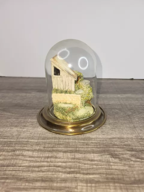 Goebel Wildlife Series 940-D Miniature Display  With Glass Globe 1987