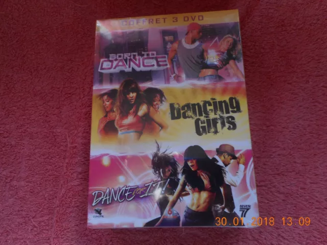 coffret 3dvd "born to dance, dancing,dance for it" neuf