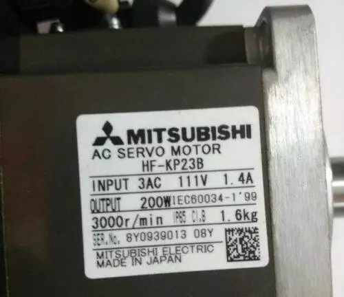 ONE Used Mitsubishi HF-KP23B 200W AC Servo Motor Tested