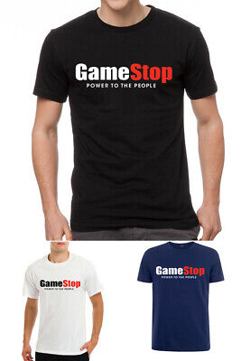 Game stop gamestop share gaming power to the people silver squeeze t-shirt