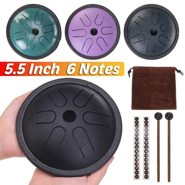 5.5 Inch 6 Notes Steel Tongue Drum Handpan Hand Tankdrum Instruments 4 Color