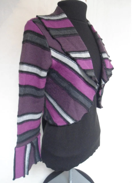 Boléro Femme Africain En Tissu Wax Multicolore - Taille L, Neuf, Fait Main Et Unique !