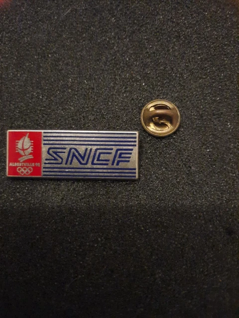 Pin's SNCF Train Olympique Albertville 92 - Rare 38x14 - COJO