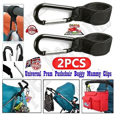 Buggy Landau Poussette Buggy Mummy Clips Noir Et Chrome avec Noir Sangle Haute Qualité 