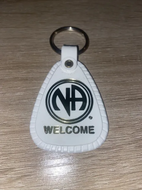 VINTAGE NA NARCOTICS Anonymous Clean & Serene For One Year Plastic Key ...