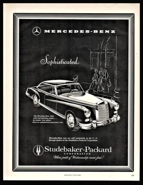 1958 MERCEDES-BENZ 300d 2-dr Classic 50s Car Studebaker-Packard AD