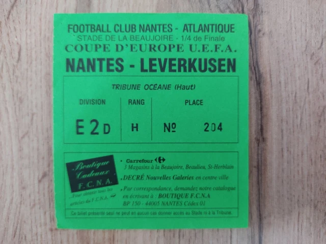 Ticket Match AS Monaco / Besançon 5-0, Coupe De France 1985, 16ème Finale, Bon état
