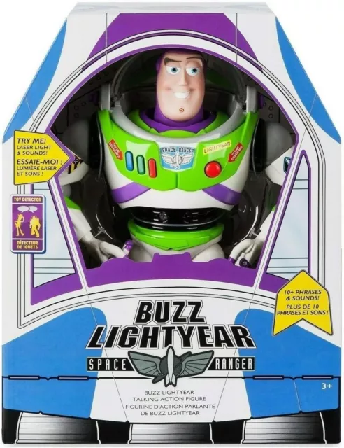 Disney 12" Talking Buzz Lightyear Action Figure - Toy Story, 15 Phrases & Lights