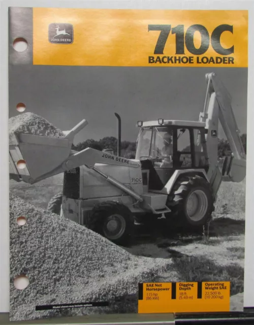 1989 John Deere 710c Backhoe Loader Specification Construction Sale