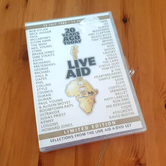 Live Aid: 20 Years Ago Today - New & Sealed Genuine DVD (Limited Edition)