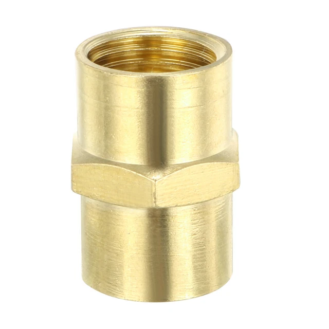 Raccord tuyau laiton , Assemblage , égale 1/4" NPT Mâle X 1/4" NPT femelle ,5Pcs