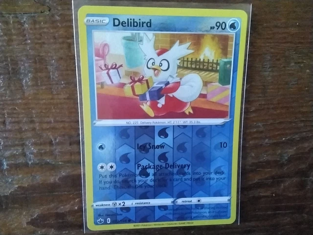Carta Singola Pokémon DELIBIRD 032/198 - Espansione Chilling Reign - Regno Refrigerante - 2