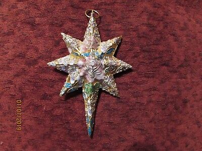 Alsan Company Victorian Enamelling Star Ornament Alessandra Glass