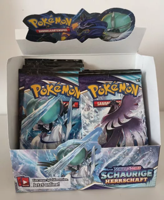 Pokemon Display 😎 REGNO GLACIALE Spada e Scudo Box 13 Buste Sigillate Artset DE