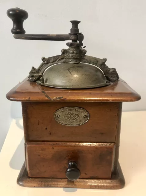 Stunning Japy Freres And Co Paris. French Coffee Grinder Circa 1910-1922 2