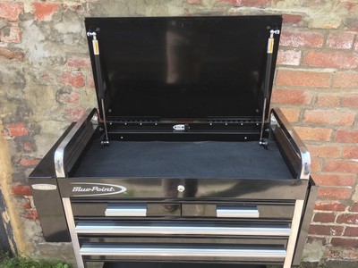 Blue-Point Roll Cart 4 Drawer Tool Box, Service Trolley KRBC7TBPC Snap-on Black 4