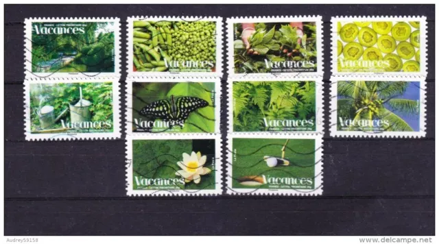 France 2008 Holidays Complete Series Of 10 Stamps Obliter