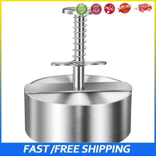 #b Gadgets de cocina antiadherentes prensa de carne de hamburguesa para hamburguesa (8,9 cm)