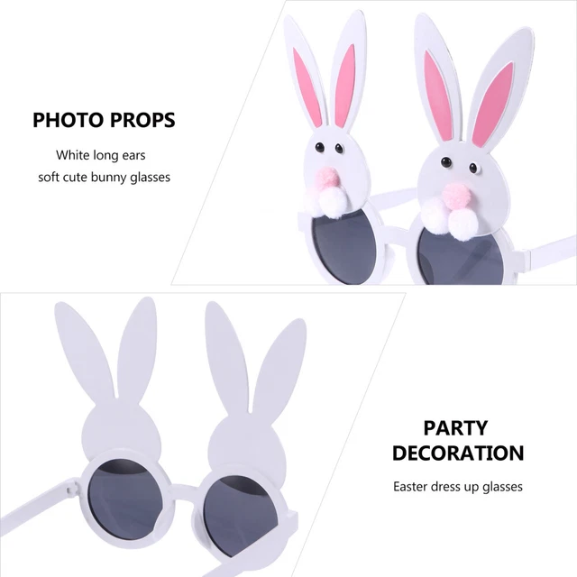 12 Pezzi Occhiali Di Pasqua - Con Coniglietti E Uova | Decorazione Festa Divertente