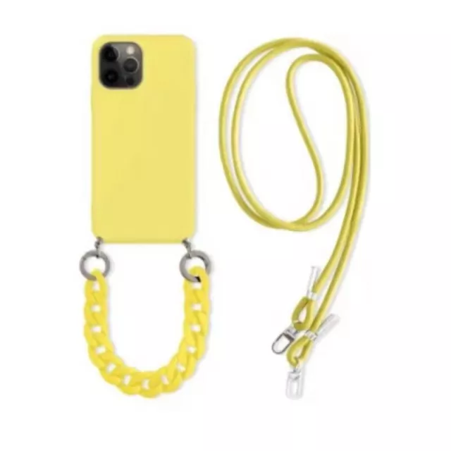 Marble Chain Lanyard Silicone Case Necklace Mini 11 INS Crossbody Iphone 13 12 3