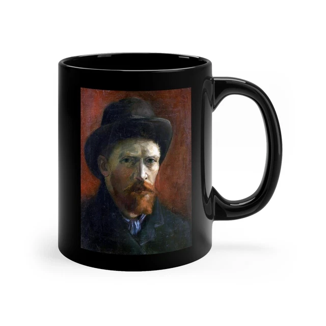 Vincent van Gogh 11oz Black Mug, Perfect for Art and Coffee Lovers