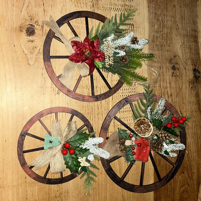 TRIBUTO ARTIFICIALE Tomba /fiori / Corona commemorativa / decorazione parete porta X3