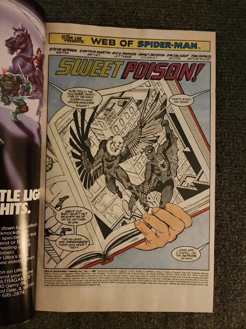 Web of Spider-Man Annual #4 Direct Edition Cover 1994. Box L 2