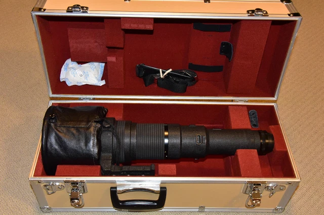 Nikon Nikkor ED AIS 800mm f/5.6 lens with case, excellent optics 813