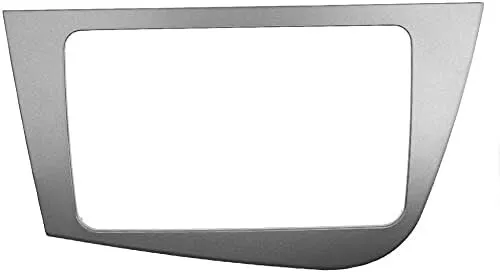 Maschera radio doppia DIN autoradio Seat Leon (argento) mascherina autoradio telaio radio