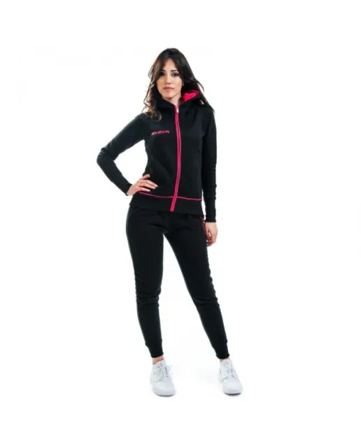 Tuta da Donna Givova KING STAR LFB26 Cotone Nero Fuxia LFB261006