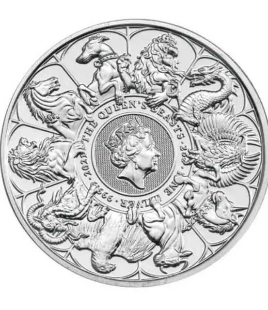 2021 Queen's Beast Collection Completer Coin 2 oz 9999 Silver Coin